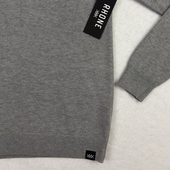 Rhone Mens Dubliner Crewneck Sweater S Gray Heather $118 NWT - Picture 8 of 12